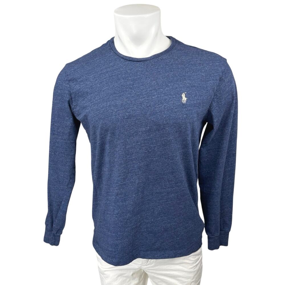 Polo Ralph Lauren Men's Blue Long Sleeve Crew Neck Sweatshirt Sweater Top Size M